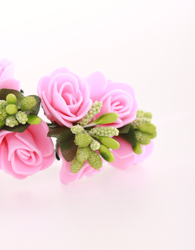 Rochelle Bridesmaid Corsage in Light Fuschia